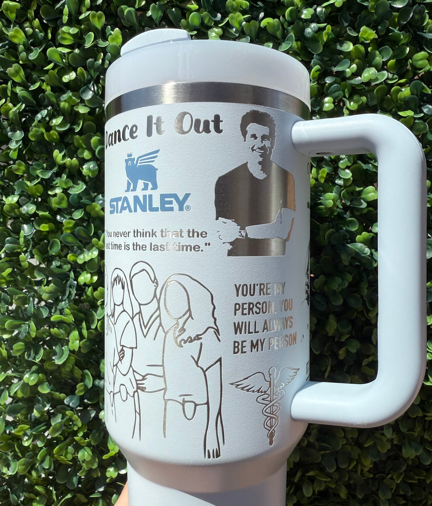 Grey’s Anatomy 40oz Laser Engraved Stanley