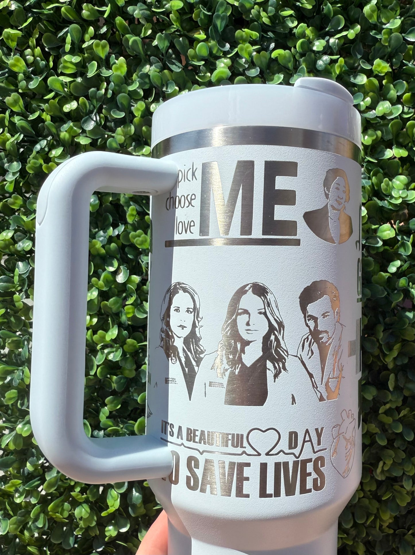 Grey’s Anatomy 40oz Laser Engraved Stanley