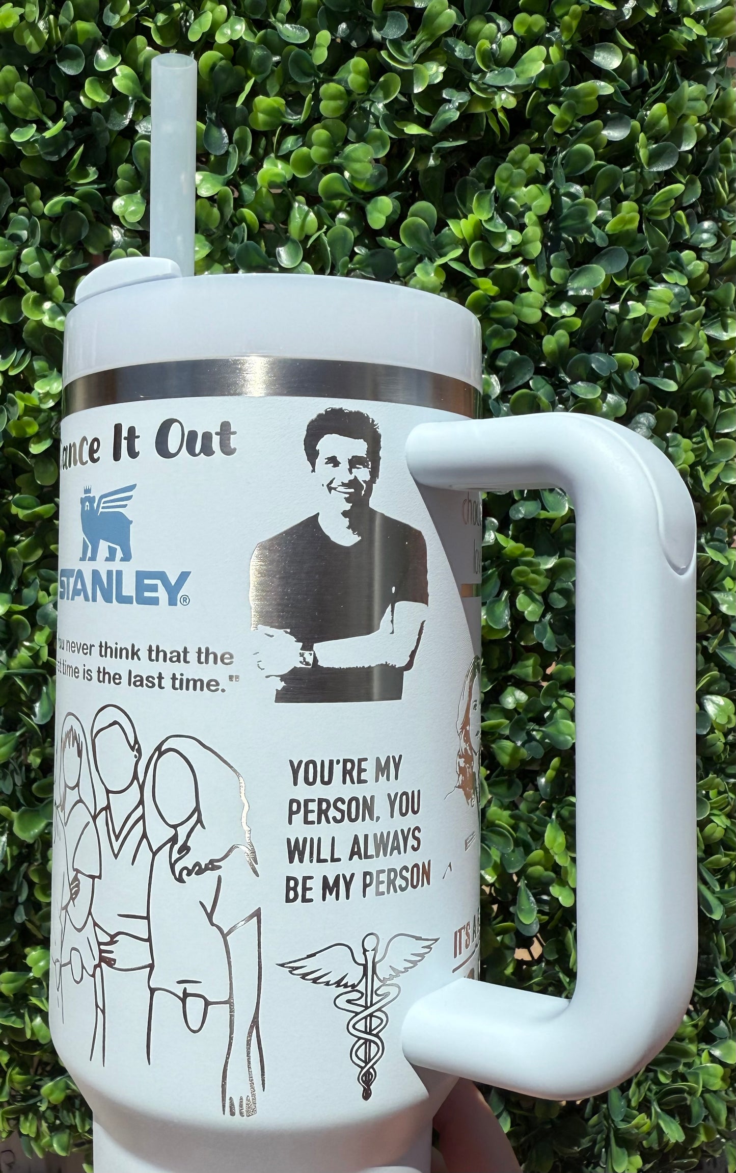 Grey’s Anatomy 40oz Laser Engraved Stanley