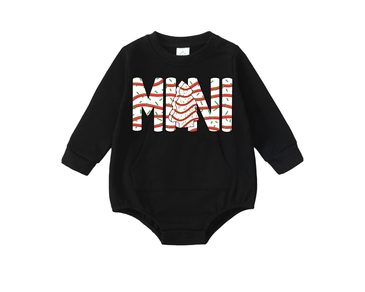 Mini Christmas Tree Cakes Bubble Romper FAMILY MATCHING