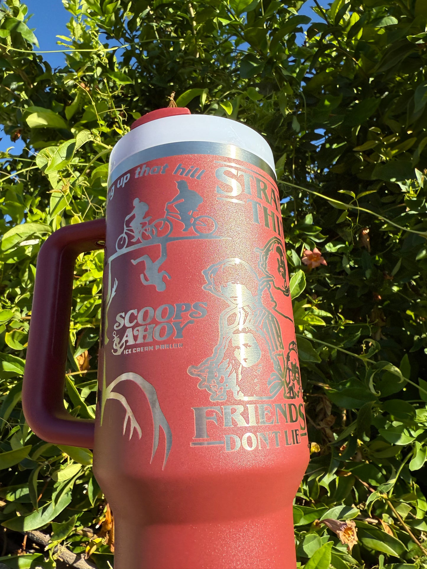 Stranger Things Laser Engraved 40oz Tumbler || Stanley || Hawkins || Eleven ||