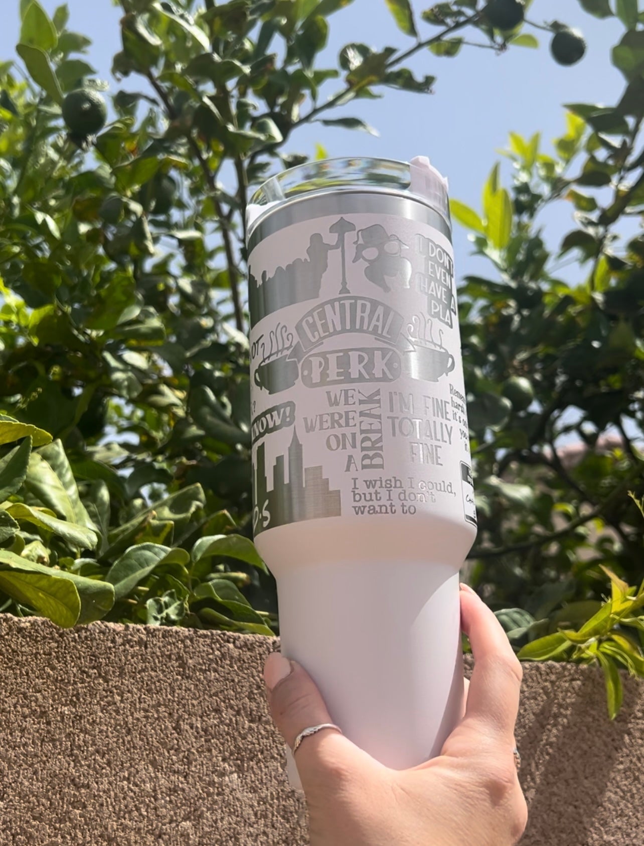 Friends Laser Engraved 40oz Tumbler || Stanley || Central Perk