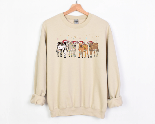 Christmas Cow Crewneck