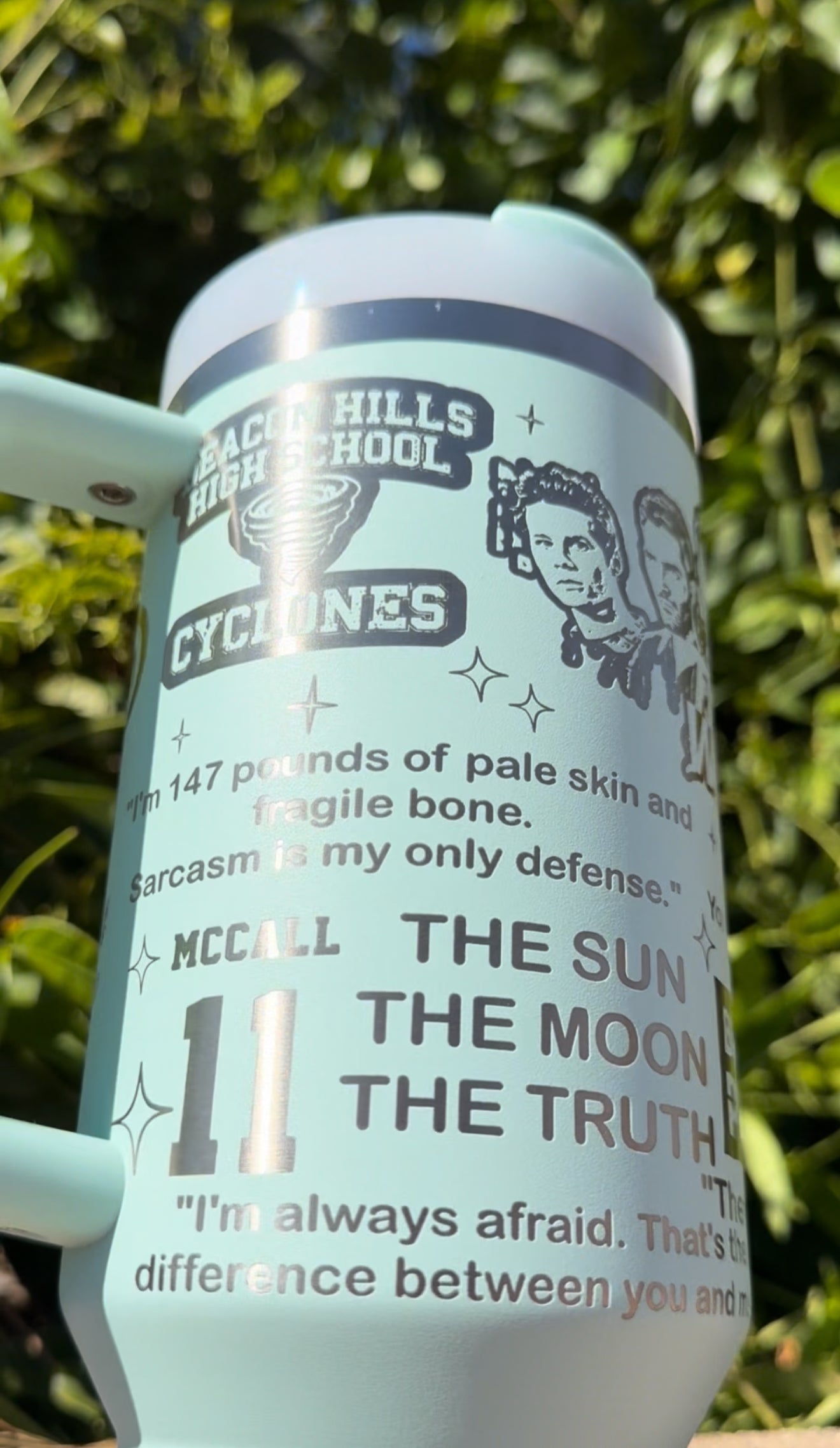Teen Wolf Laser Engraved 40oz Tumbler || Stanley ||