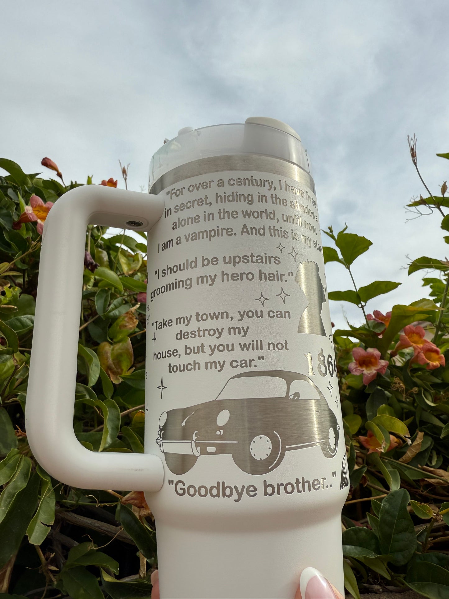 Stefan Salvatore Laser Engraved 40oz Tumbler || Stanley || TVD