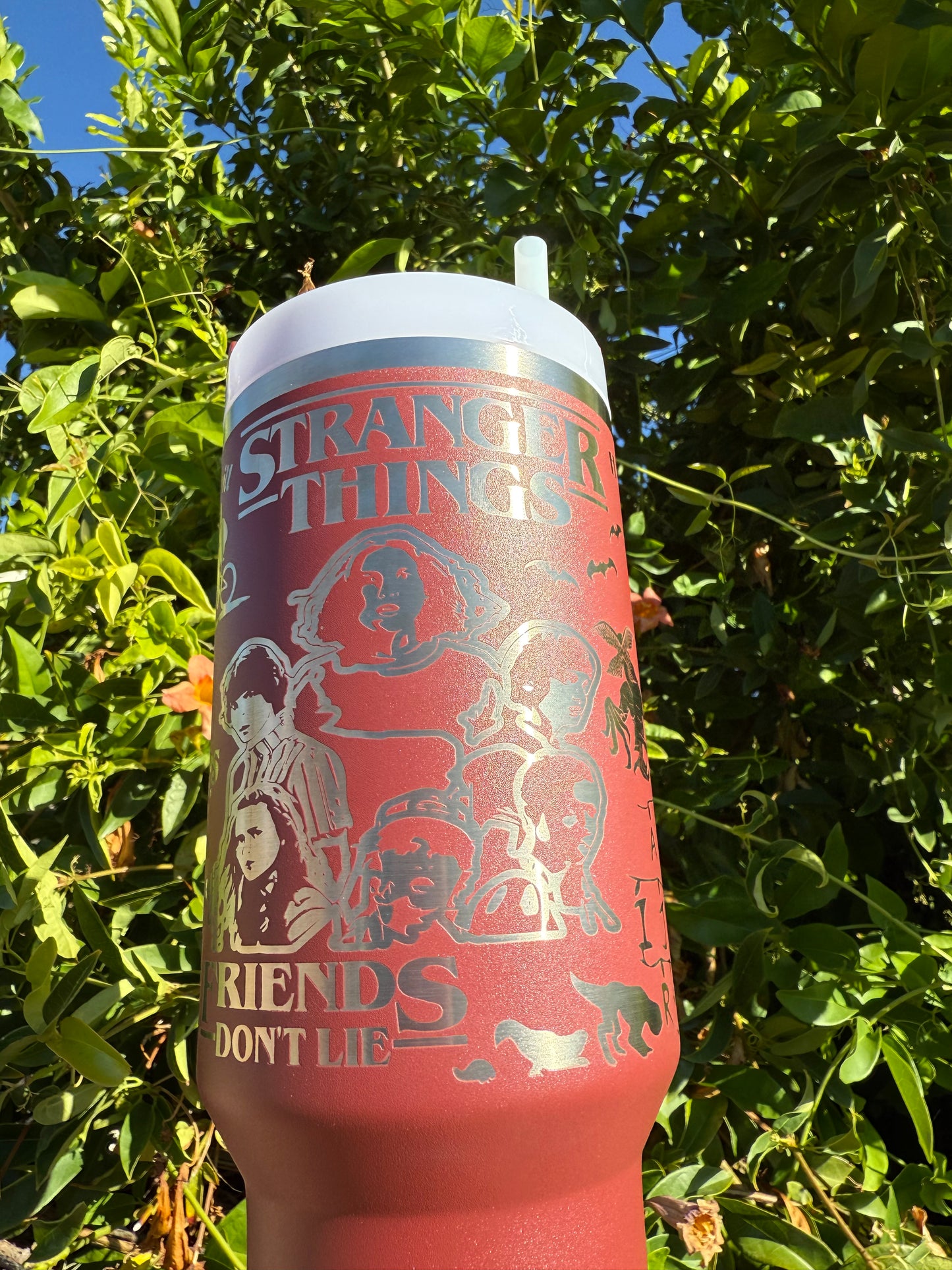 Stranger Things Laser Engraved 40oz Tumbler || Stanley || Hawkins || Eleven ||