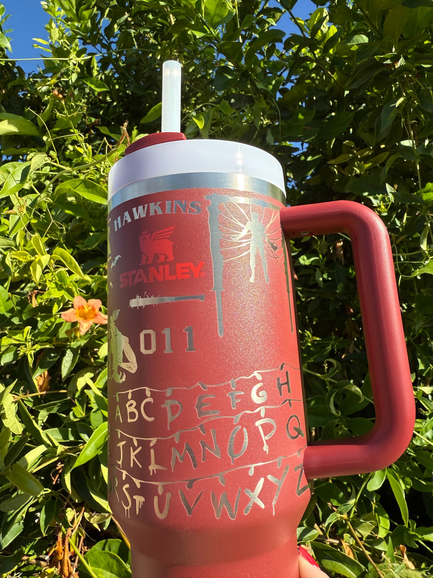 Stranger Things Laser Engraved 40oz Tumbler || Stanley || Hawkins || Eleven ||