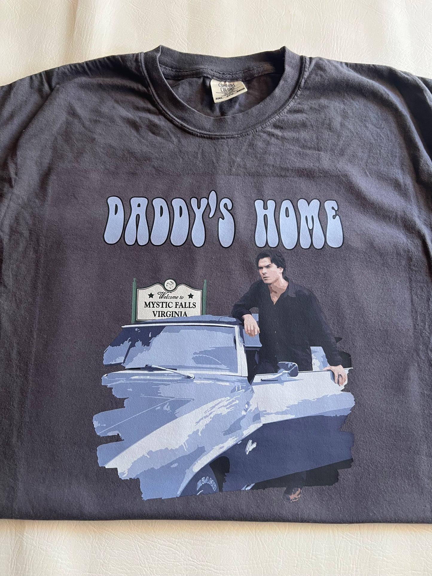 Damon Salvatore Daddy’s Home Comfort Colors TShirt