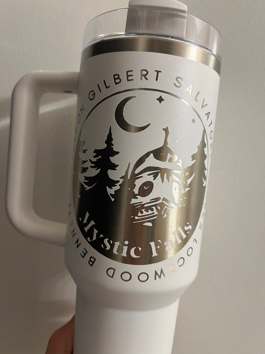 Mystic Falls Laser Engraved 40oz Tumbler