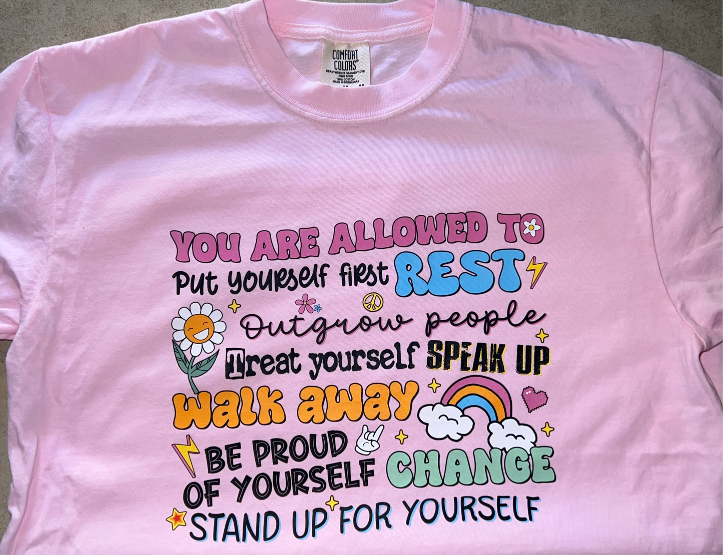 You Are Allowed To.. Comfort Colors Shirt || Mental Health ||