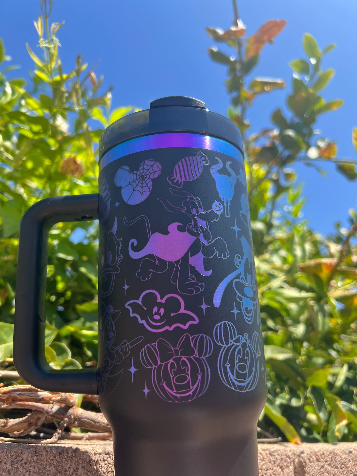 Halloween Mickey & Minnie 40oz Laser Engraved Tumbler