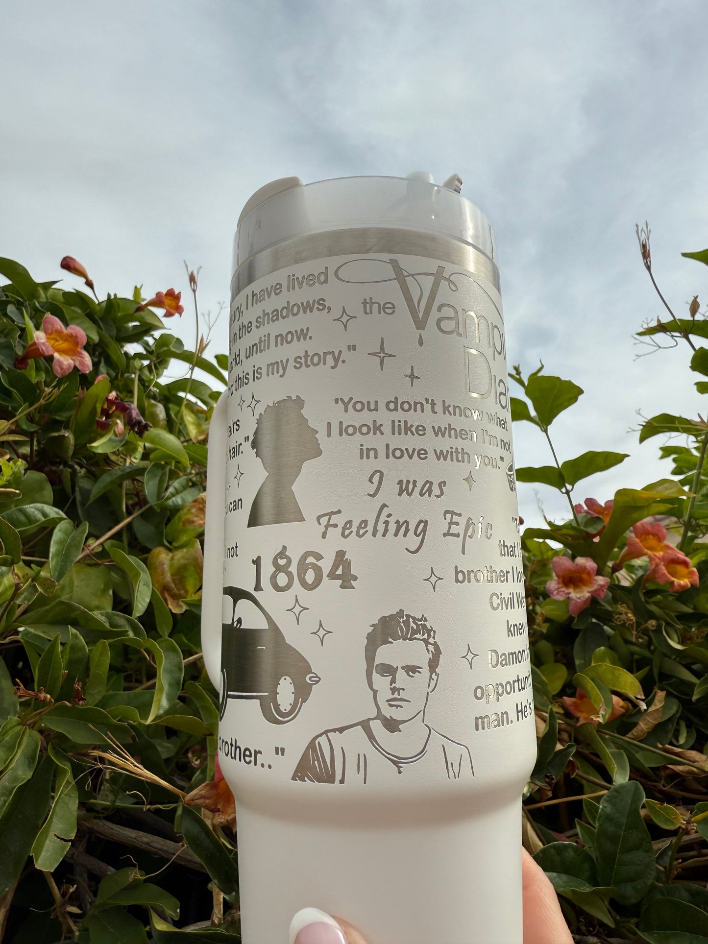 Stefan Salvatore Laser Engraved 40oz Tumbler || Stanley || TVD