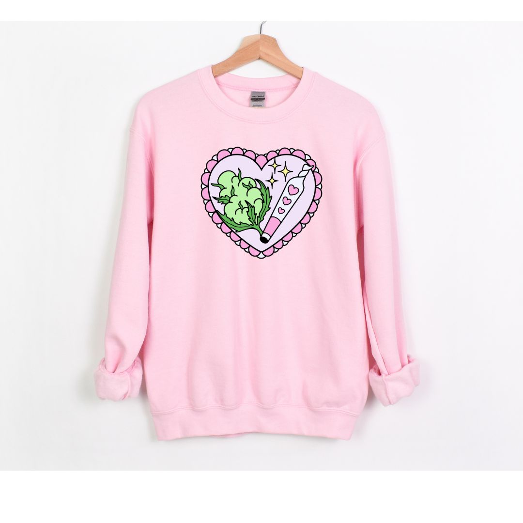 Bud Heart Crewneck