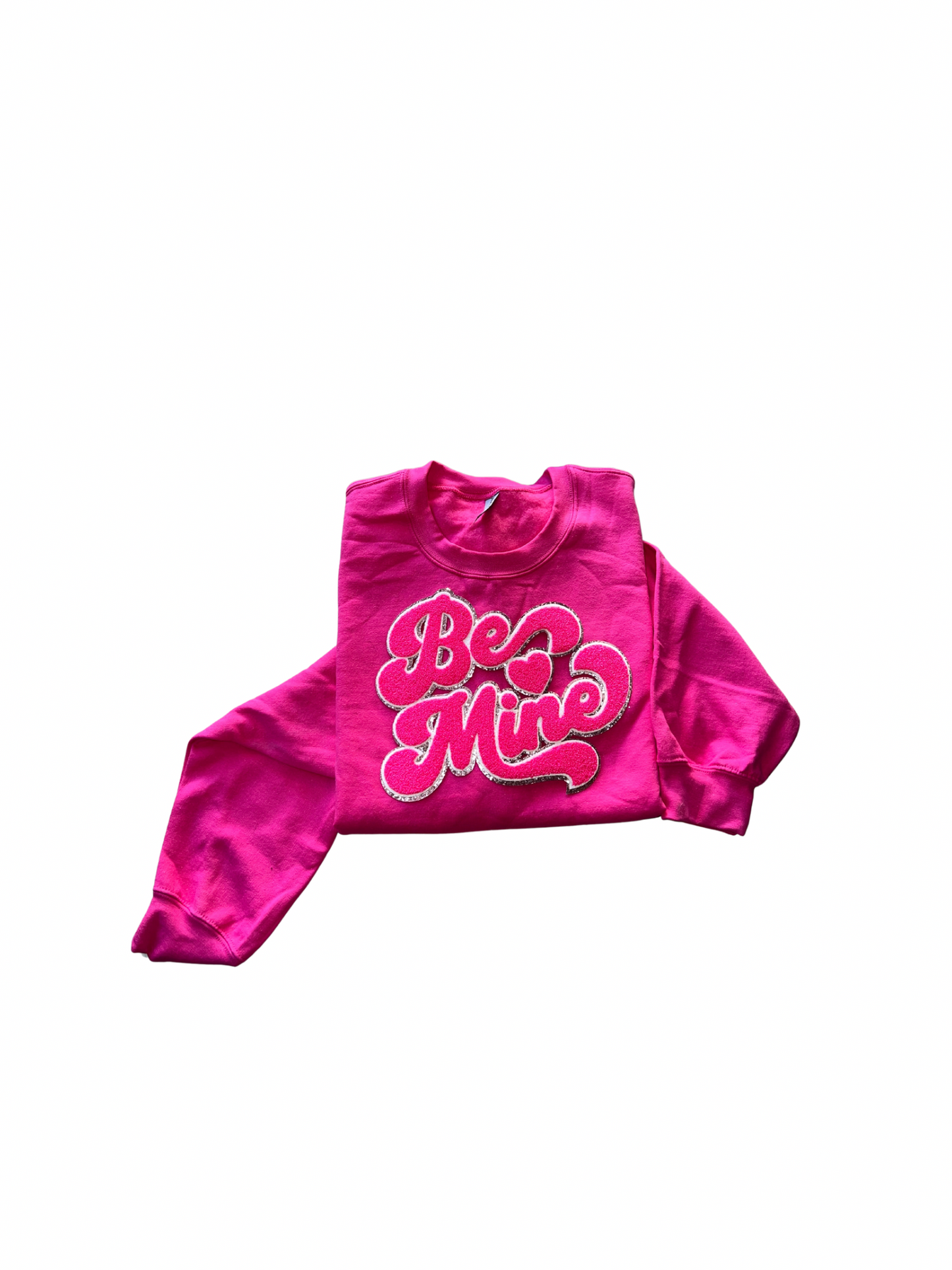 Be Mine Chenille Patch Crewneck