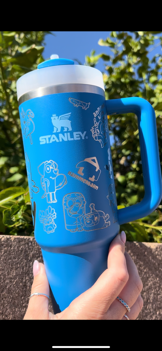 Bluey 30oz Stanley || Laser Engraved || Bluey