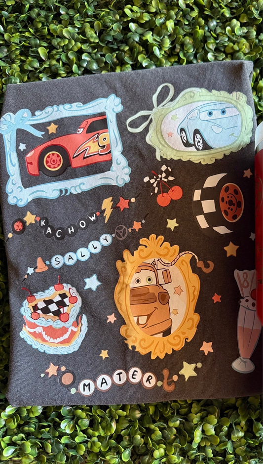 Cars Shirt || Comfort Colors || Lightning McQueen || Tow Mater || Route 66