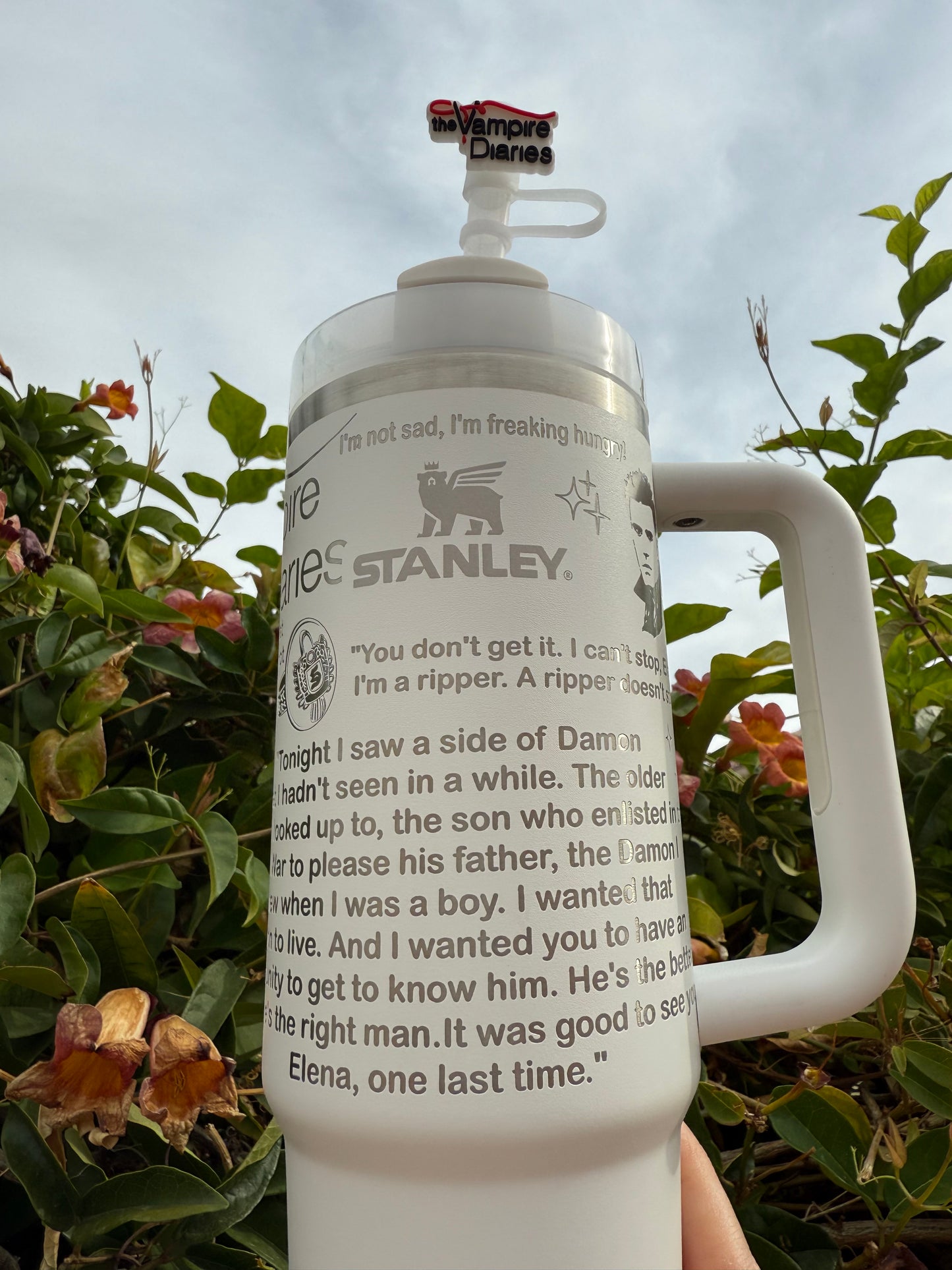 Stefan Salvatore Laser Engraved 40oz Tumbler || Stanley || TVD