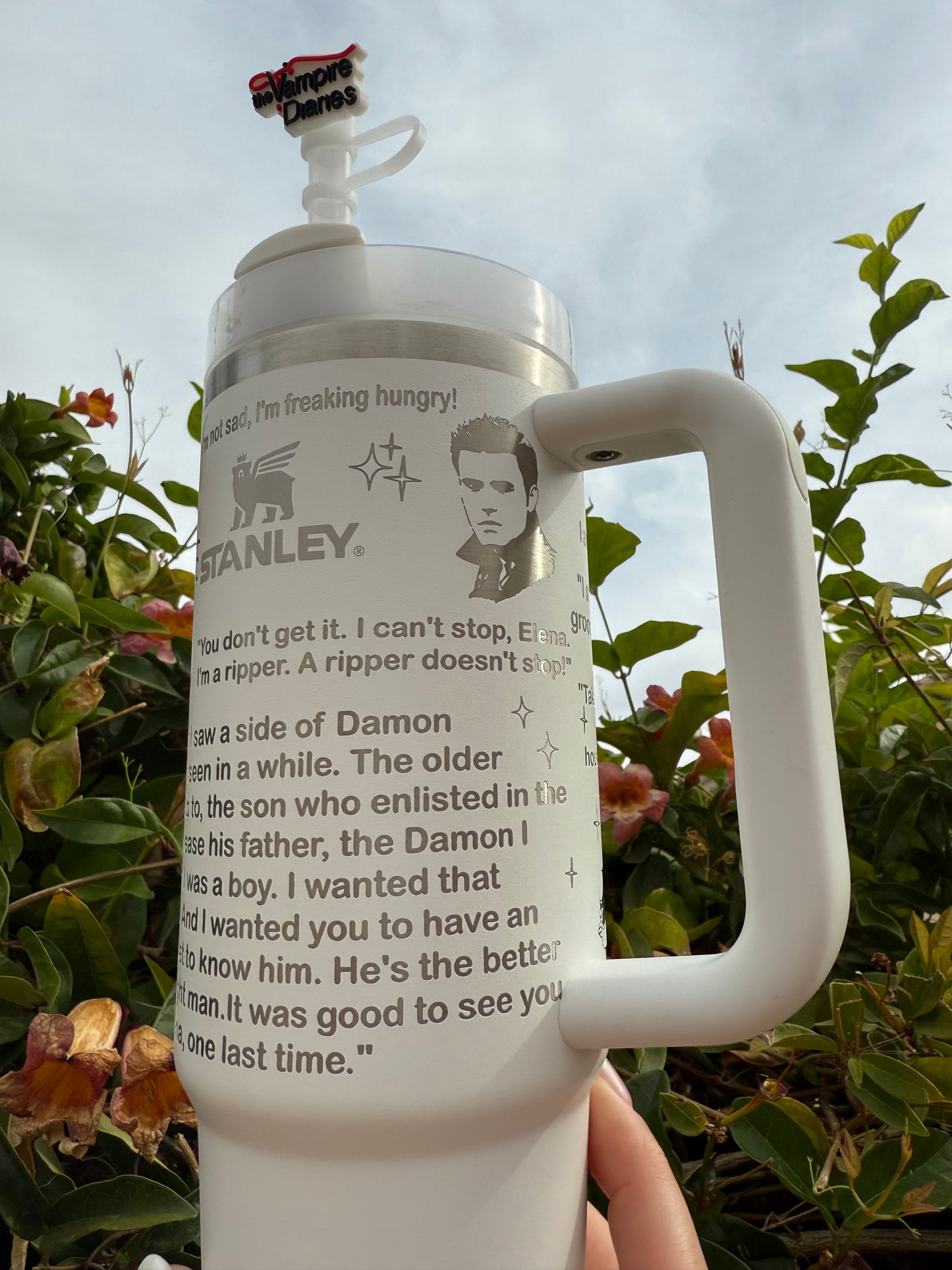 Stefan Salvatore Laser Engraved 40oz Tumbler || Stanley || TVD