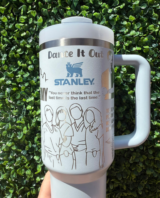 Grey’s Anatomy 40oz Laser Engraved Stanley