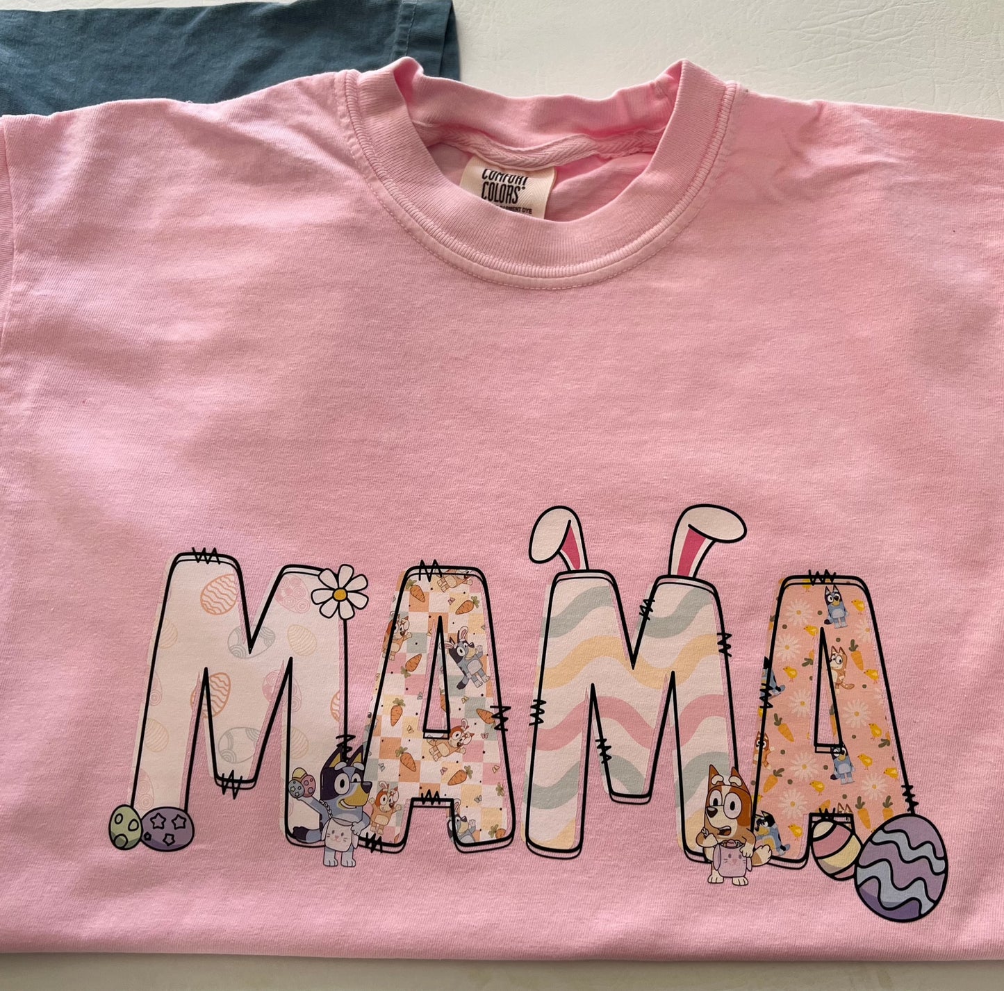 Bluey Easter Mama Tee || Bingo || Blue Dog || Blue Heeler || Easter || Family Matching