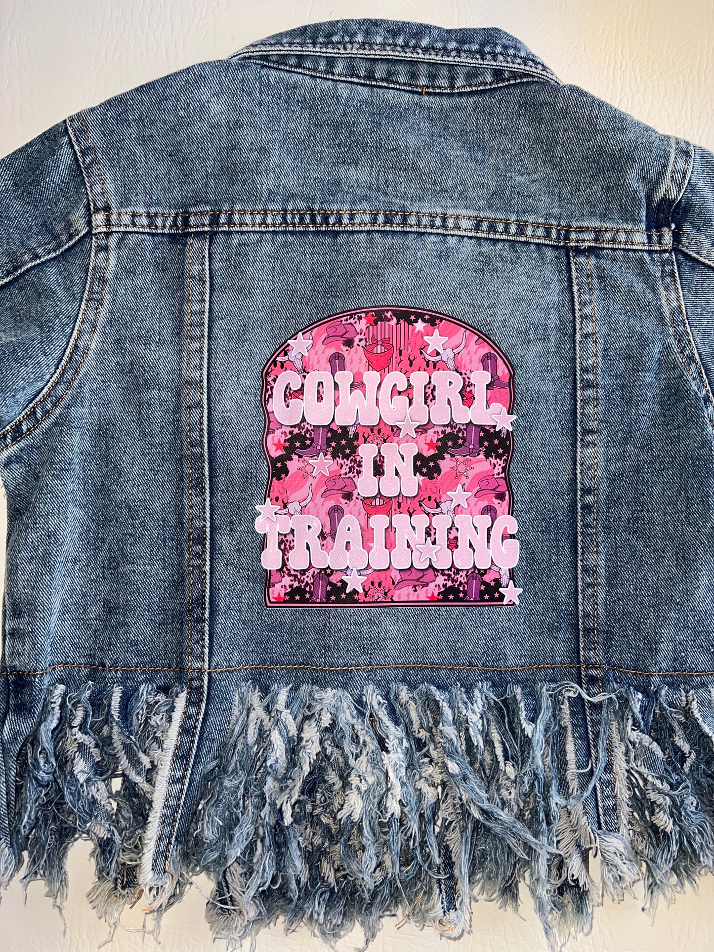 Cowgirl In Training Toddler Denim Jacket