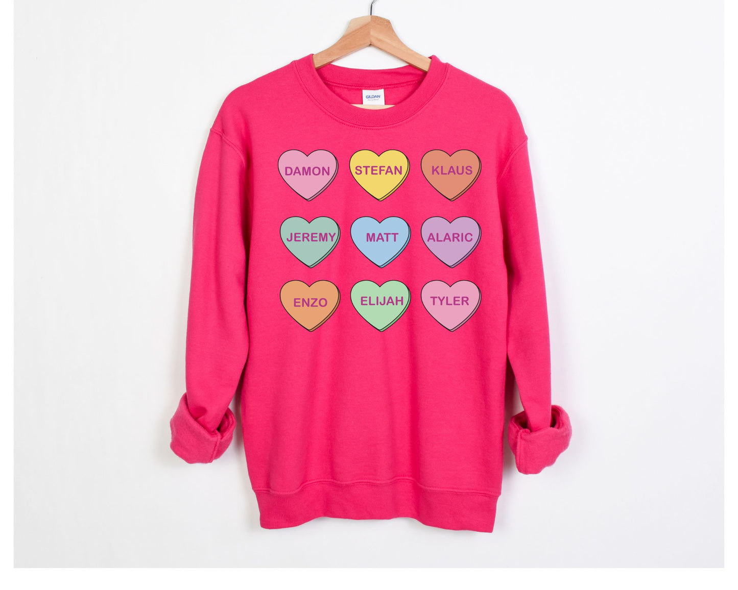 TVD Candy Hearts Crewneck || The Vampire Diaries Valentine's Day Crewneck