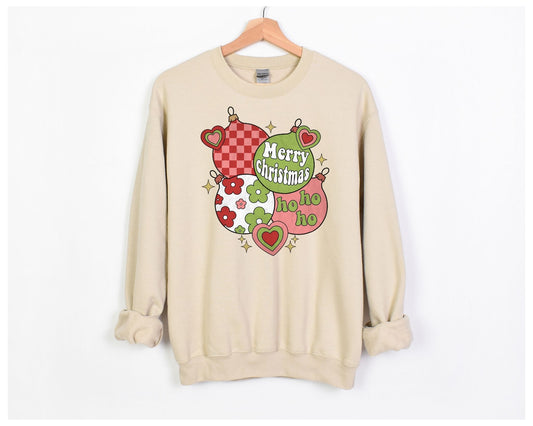 Ho Ho Ho Christmas Ornament Crewneck