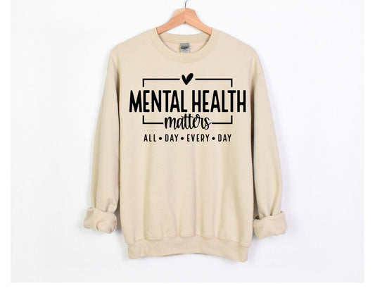 Mental Health Matters 24/7 Crewneck