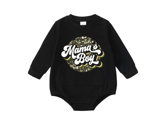 Mama's Boy Infant Bubble Romper