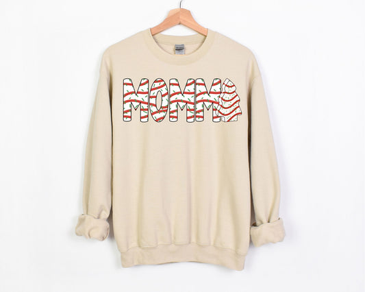 Momma Christmas Tree Cakes Crewneck