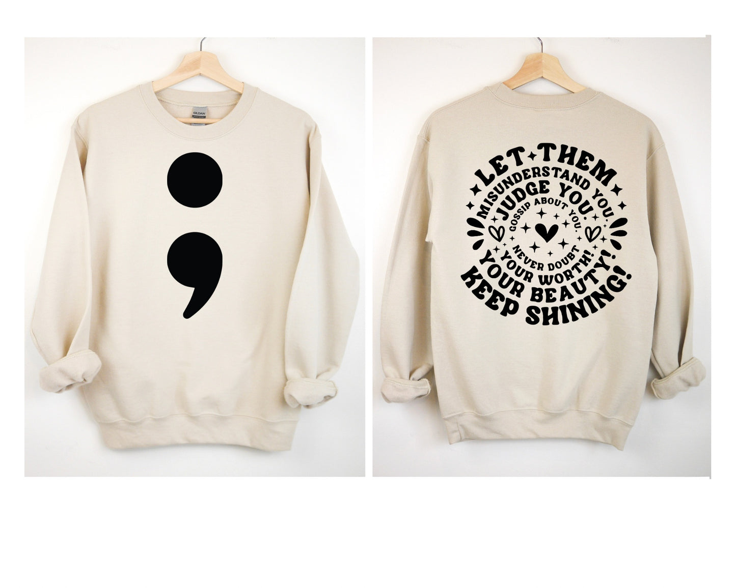 Semi Colon Suicide Prevention & Awareness Crewneck